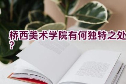 桥西美术学院有何独特之处？