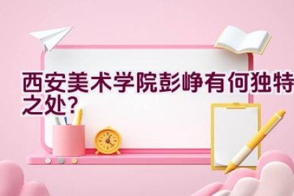 西安美术学院彭峥有何独特之处？